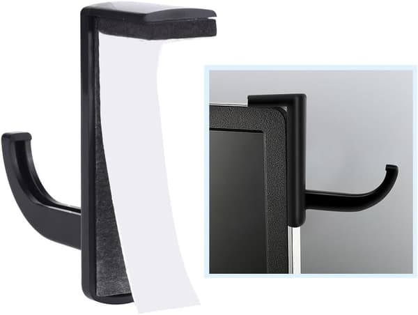 4-pak øretelefonholder, headsetkrog, headsetskærm, headsetholder