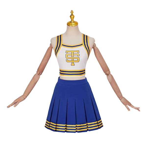 Taylor Cosplay Shake It Off Cheerleader Uniform Swift Kostyme High School Cheerleading Crop Top med Mini Skjørt Halloween Antrekk suit L