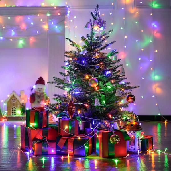 Varmhvite innendørs julelys, 10 meter 100 LED julelys Multicolor