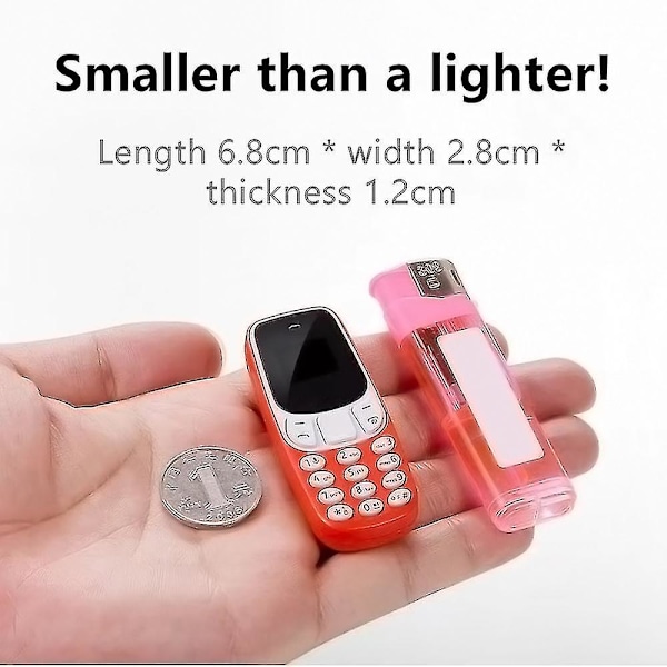 Servo Bm10 Mini -matkapuhelin, 2 SIM-korttia, Bluetooth-kuuloke, äänenvaihdin, valitsin, alhainen säteily, äänitallennus, pieni matkapuhelin [kehittynyt laatu! 50% alennus] Black