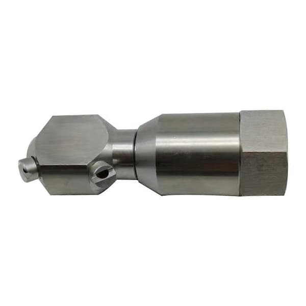 4-point impact bottle and jar cleaning nozzle, oil drum fully automatic cleaning nozzle, rotating spray can nozzleCJY Silver