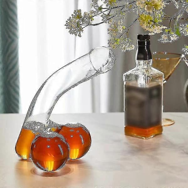 Glasskarafler for alkohol til menn