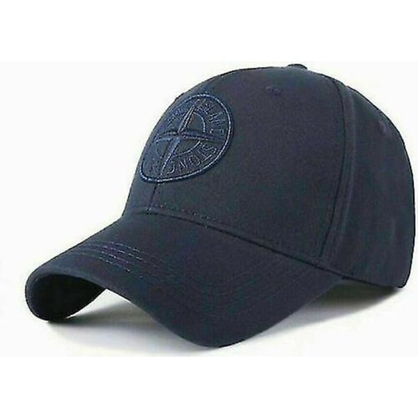 Miesten Stone Island Baseball-lippis Säädettävä Lippi Unisex Golf-lippis Navy