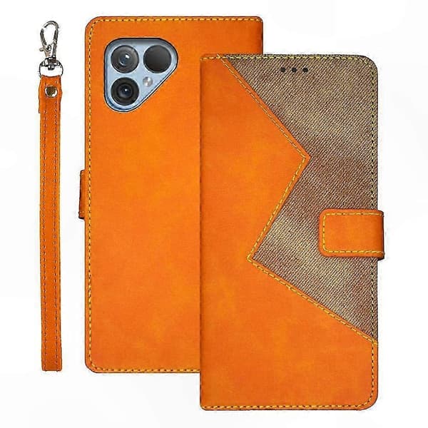 Fairphone 5 PU-läderfodral med kortfack Telefonfodral Skydd