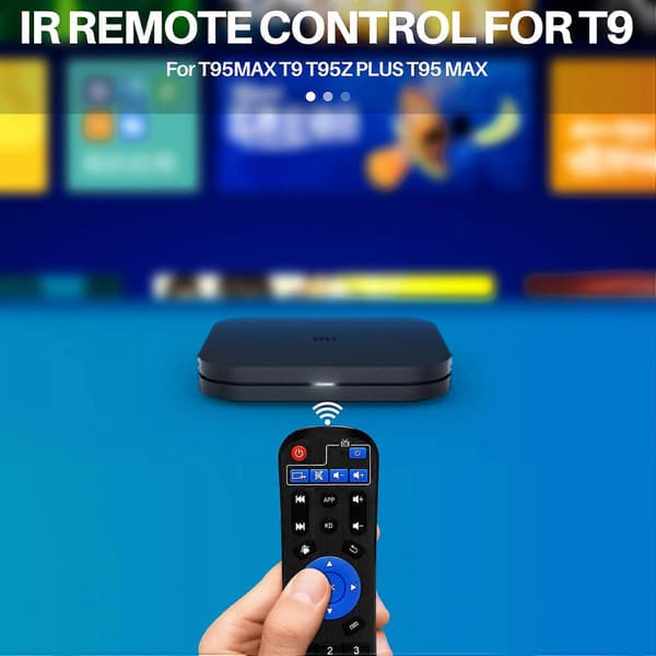 IR-fjernkontroll for T95MAX T9 T95Z PLUS MAX Android TV-boks Black