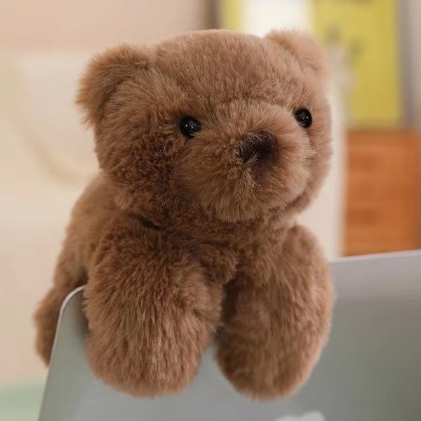 1 stk. sød dyreklappende ringarmbånd (panda/abe/ræv/krokodille/husky/dinosaur) plysset håndled Doll (kimi-brown bear 22cm)