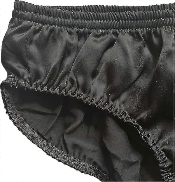 Silketruser for menn, ren silkeundertøy 100 % Mulberry, elastisk midje, basic briefs, myk S-3xl L