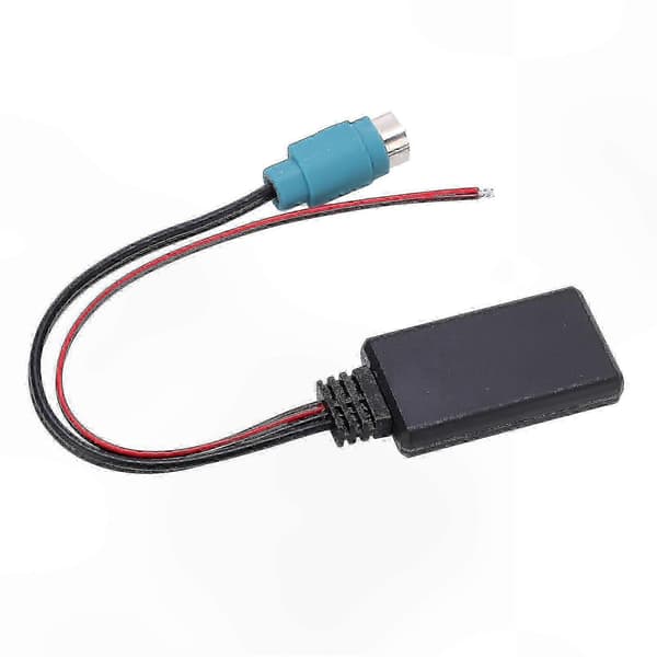 Bluetooth AUX-adapterkabel til bilstereoindgangserstatning kompatibel med Alpine CDEW203RI IDA X301 X303 X305-systemer