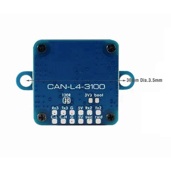 CAN-L4-3100 Magnetometer RM3100 GPS Geomagnetic Sensor High Resolution Low Power Consumption Model Aircraft Drone CJY Blue
