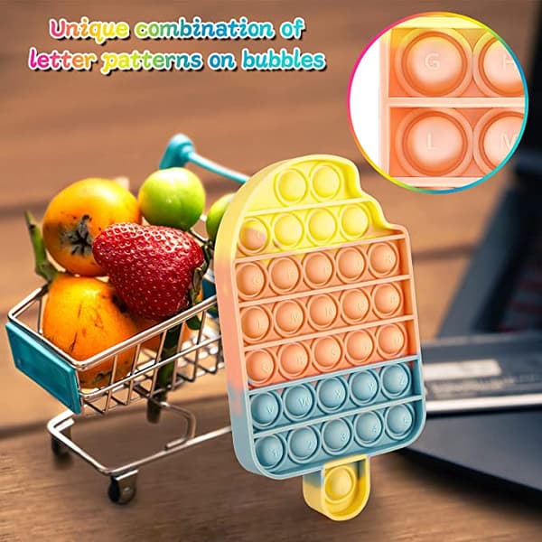 3-pakning Pop It fidget-leker for barn og voksne