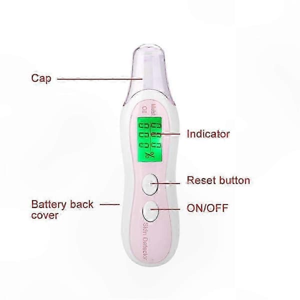 Digital hudanalysenhet med LCD-skärm white 13cm