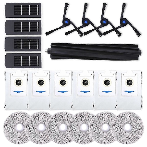 For Deebot X2 Omni Robot Støvsuger Hovedsidebørste Hepa Filter Moppeklut Støvposer Tilbehør As Shown