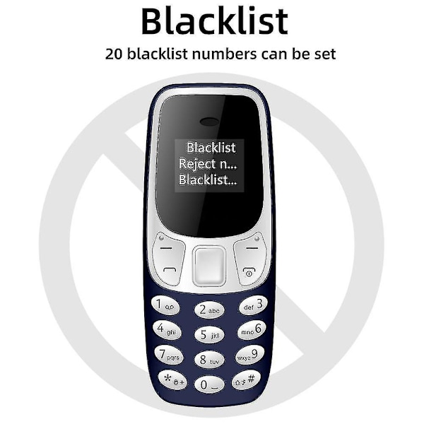 Servo Bm10 Mini -matkapuhelin, 2 SIM-korttia, Bluetooth-kuuloke, äänenvaihdin, valitsin, alhainen säteily, äänitallennus, pieni matkapuhelin [kehittynyt laatu! 50% alennus] Black
