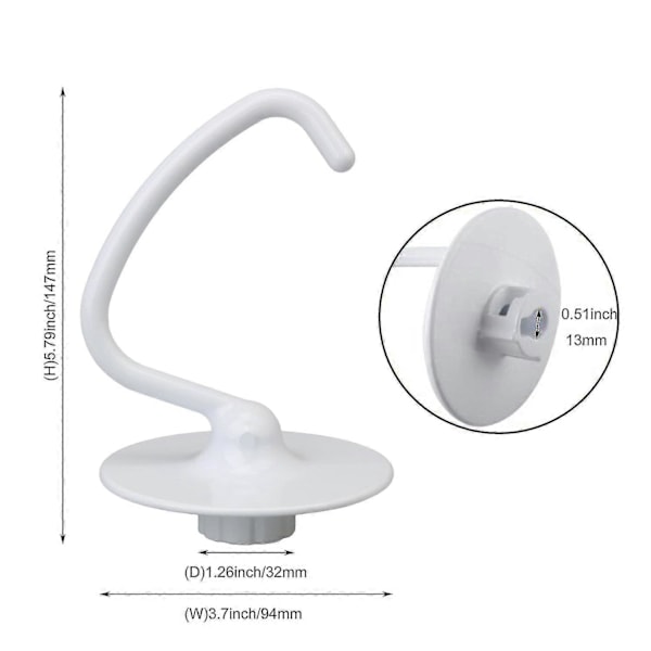 2025 Ny Deigkrok Erstatning For Kitchenaid Mikser K45dh Deigtilbehør [db]