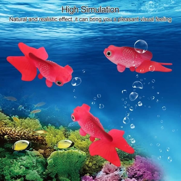 JILA small artificial fish aquarium decoration small funny artificial silicone fish ornament pet store Background