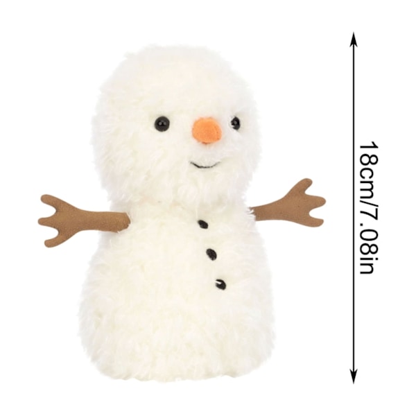 Jellycat Liten Snögubbe Gosedjur Plyschleksak Snögubbe Mjuk Dockleksak Söta Plysch Juldekorationer Presenter till Tonåringar Vuxna Bebisar