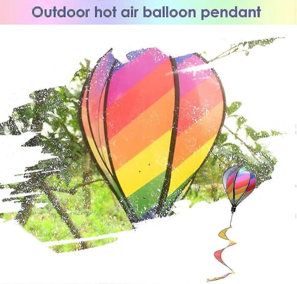 Luftballon Vindfløj, Luftballon Vindmølle, Luftballon Vindspinder, Farverig Spiralvindmølle