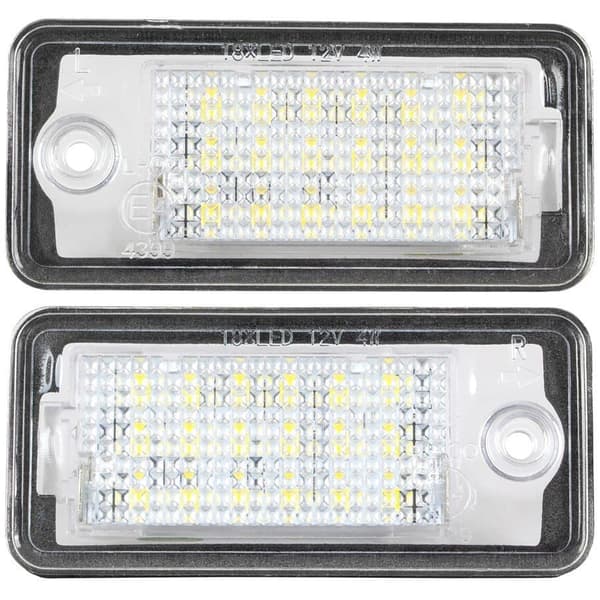 Audi A3 A4 A6 A8 Q7 LED-nummerskyltsbelysning 2-delat set, CJY