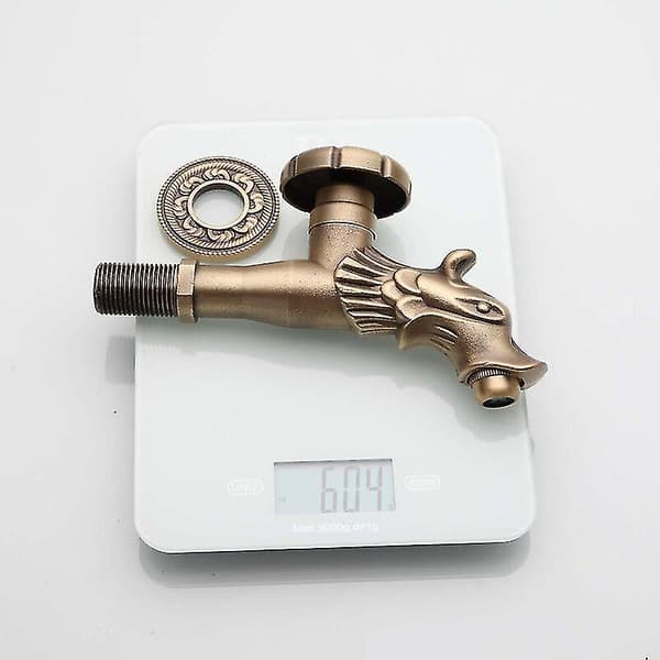 Antik havehane i renæssancestil 1/2\" messing gargoyle springvandshane dragehoveddesign