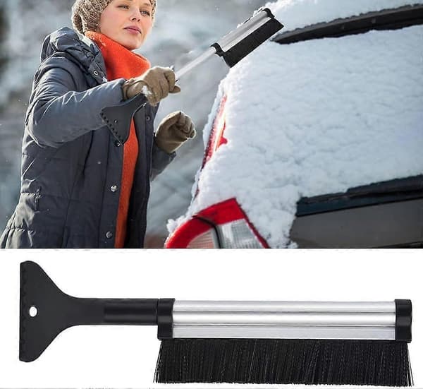 Automatic Ice Scraper with Brush for Geniss 2006-2018, Adjustable Snow Brush with Ice Breaker Function, Car Accessories for Winter