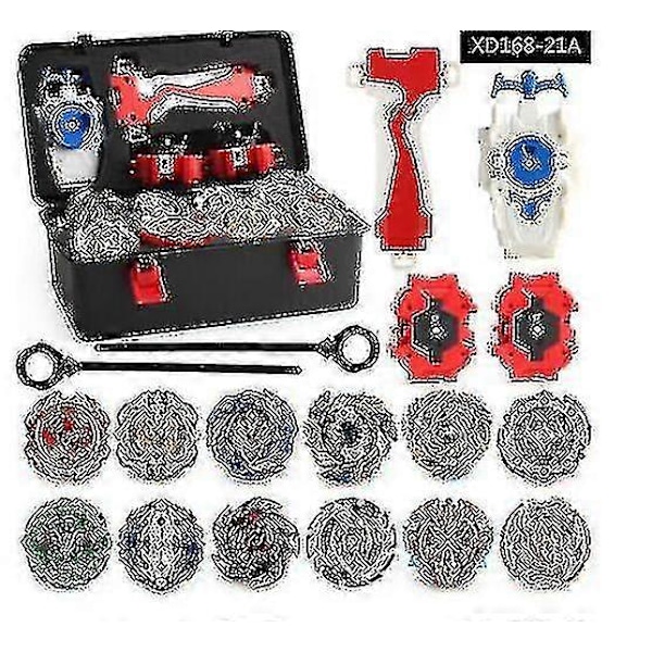 12x Beyblade Burst Snurrebasser Sett Spinner Med Grepslayout + Oppbevaringspose i Skum