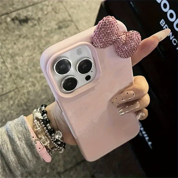 Rosa Strassrosett Lychee Mönster Telefonfodral, Flera iPhones language IPhone 14 Pro Max