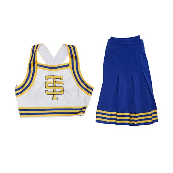 Taylor Cosplay Shake It Off Cheerleader Uniform Swift Kostyme High School Cheerleading Crop Top med Mini Skjørt Halloween Antrekk suit M