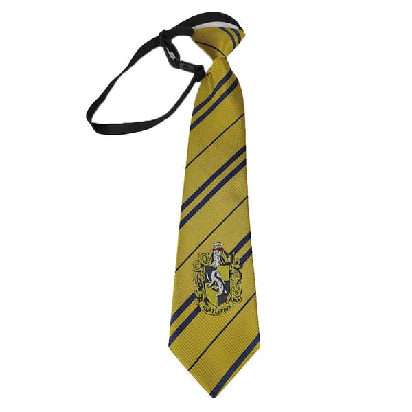 Hogwarts Polyester Slips 2-pakning (Slips uten knute + Håndslips) College-emblem yellow