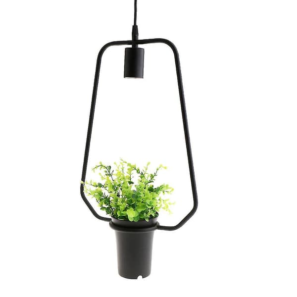 E27 Pendellampe Lys Jernplanter Hengende Taklamper Lampe Dekor #7