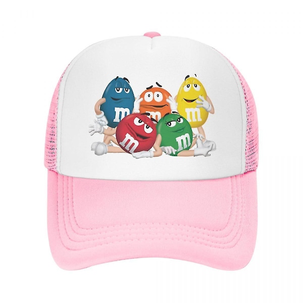 Personliga M&M's Choklad Keps Utomhus Herr Dam Justerbar Rolig Godis Meme Truckerkeps Vår (FMY) Silver