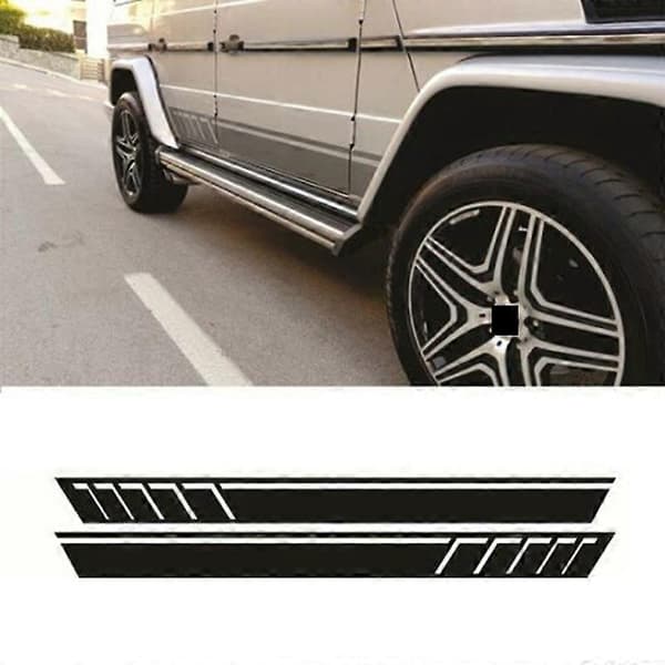 Bil Side Sticker Stribe Sticker til G55 G63 W463 G Klasse Black
