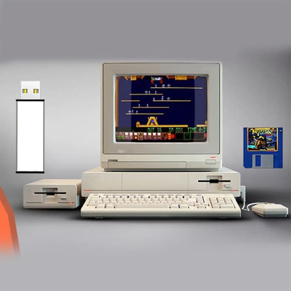 A500 Mini USB Flash Drive Spillboks Spillforsterker Plug & Play Innebygd 4300+ Spill