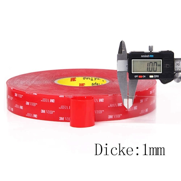 3M VHB 4910 Dobbeltsidet Transparent Ekstra Stærk Tape