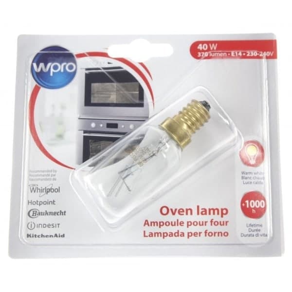 kpl. STARK Uunin lamppu täydellä 40W 370 lumenia E14 300 astetta Wpro˜QD