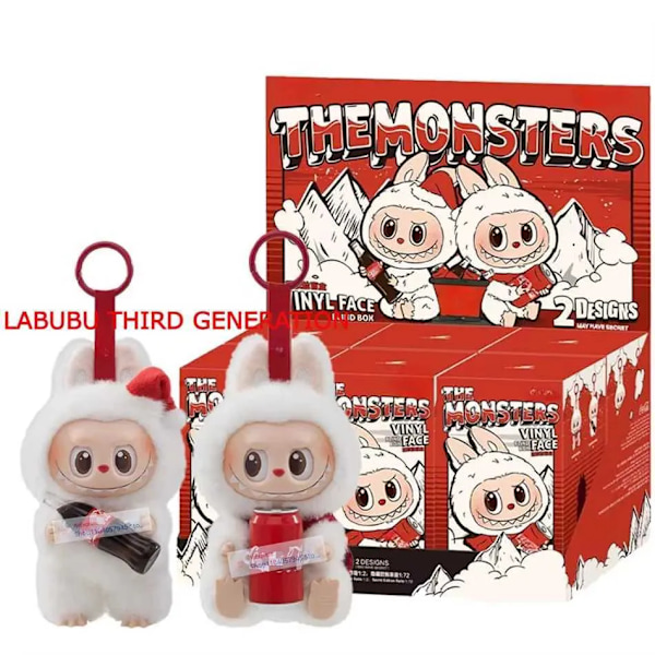 Ny 2025 Monster Blind Box Labubu Coco ColeSeries Vinylbas Plyschdocka Action Karaktär Nyckelring Leksak Överraskning Julklapp X250327.Ca{HH}