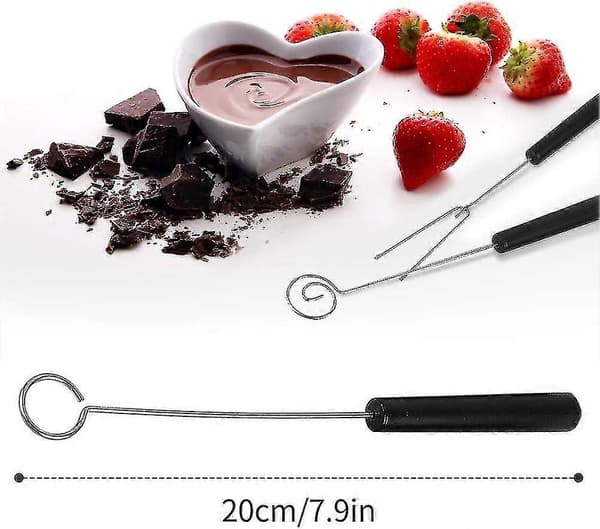 Chokoladegaffel, 10 Stykker Chokoladegaffel Diy Bagning Rustfrit Stål Chokoladedypningsgaffelsæt