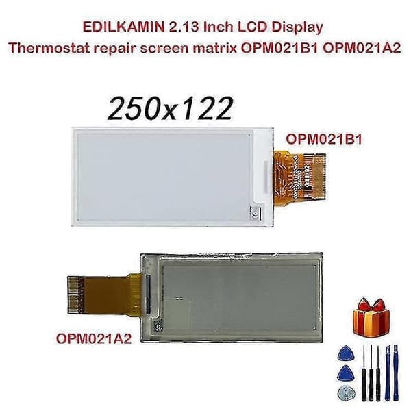 Edilkamin 2.13 Tommer LCD Display Termostat Reparationsskærm Matrix Opm021b1 Opm021a2 Hink-e0213a22 Meget God