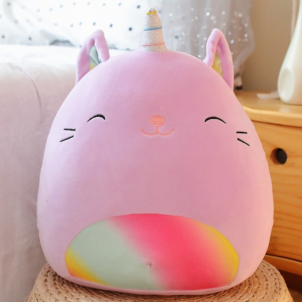 35 cm Squishmallows pehmolelu yllätysnukke lemmikki pehmeä sänkypatja tyyny lapsille yksisarvinen Rainbow Pig