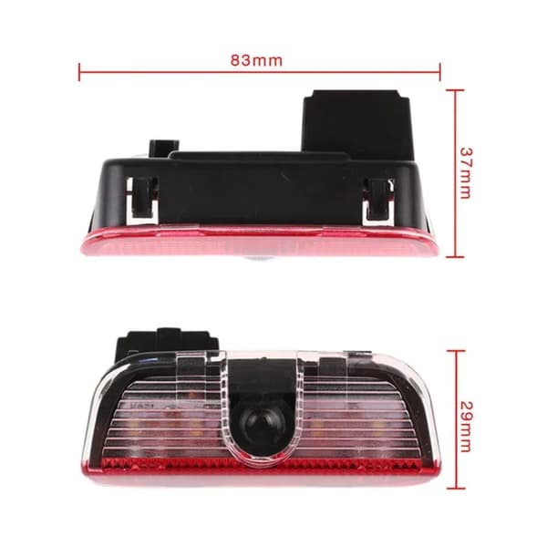 2 pcs. LED Decorative Door Light Welcome Projector Compatible with VW Passat B6 B7 Sharan CC Golf 5 6 7 Jetta Scirocco 3 Tiguan EOS GTD GTD GTE 2PCS