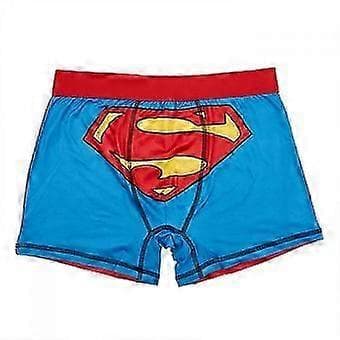 Superman Logo Karaktär Rustning Cosplay Herr Underkläder Boxertrosor Large (36-38)