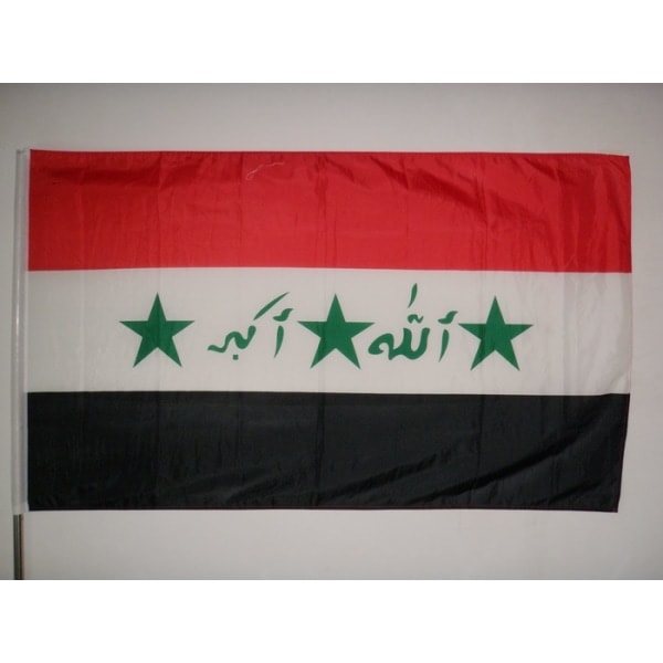 Flag - Irak (gammel med stjerner)