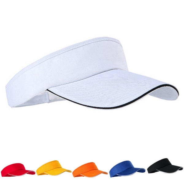 Justerbar unisex solskydd sport golf tennis B Whit Whit White one size