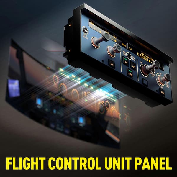 WINWING A320 FCU Flight Control Unit Panel, Høypresisjons flysimuleringspanel for X-Plane & MSFS2020 Spillsimulator NY