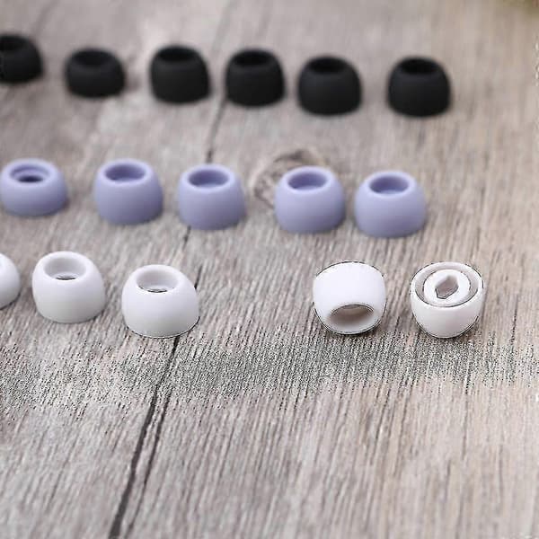 Anti-Slip ørepropper til trådløse høretelefoner - Bløde silikone ørepropper, kompatible med Galaxy Buds Pro, sølv