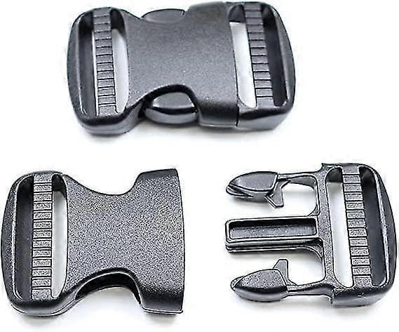 Side Release Buckles, Heavy Duty Plastic Buckles, Backpack Strap Replacement Buckle, Black, 1 Piece CJY