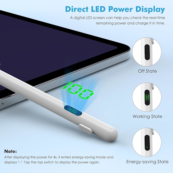 Pekskärmspenna, universal stylus för iPad/iPhone/Samsung/Lenovo/Xiaomi och andra iOS/Android smartphones och surfplattor