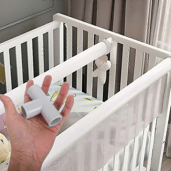 3-vejs T-formede forbindere til baby kravlegård tilbehør, 4-pak kravlegård dele 5 5