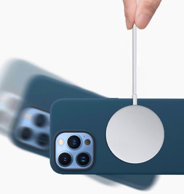 Apple Flytande Silikonfodral (med MagSafe och Animation) Kompatibelt med iPhone 14/Pro/Plus/Pro Max - Fläder iPhone14 Plus