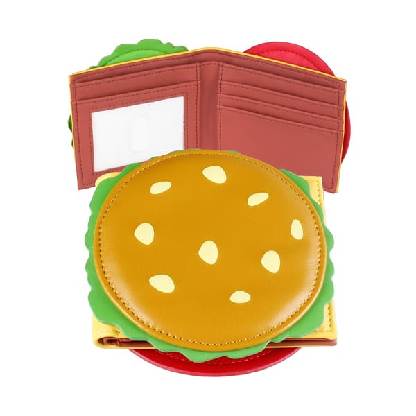 Smart hamburger-formet herrepung, kunstlæder, sød/stilfuld, julegave Hamburger