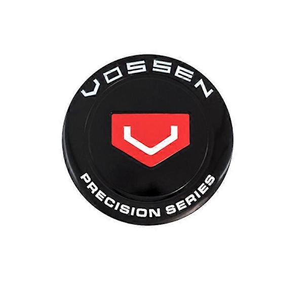 4 kpl/erä 45mm 56mm 60mm 65mm Vossen Precision Series auton pyörän keskiön napakapselin tarra auton merkin tunnus tarra BLACK ONE 60MM